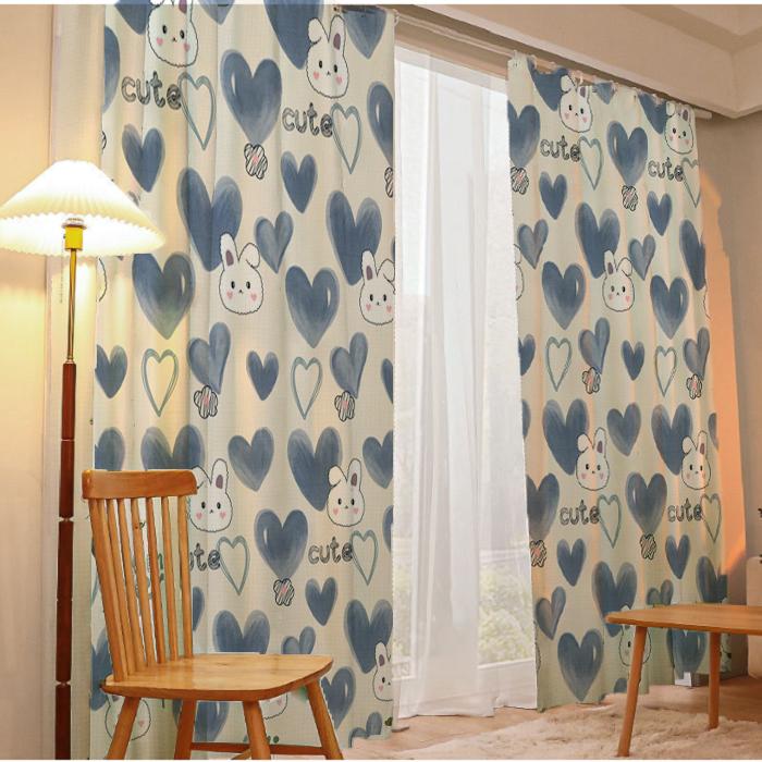 Rèm che cửa sổ, rèm cửa phòng trọ, ngăn phòng treo móc rido nhà Blinds Home cản nắng, kín đáo ( tặng dây và móc rido)