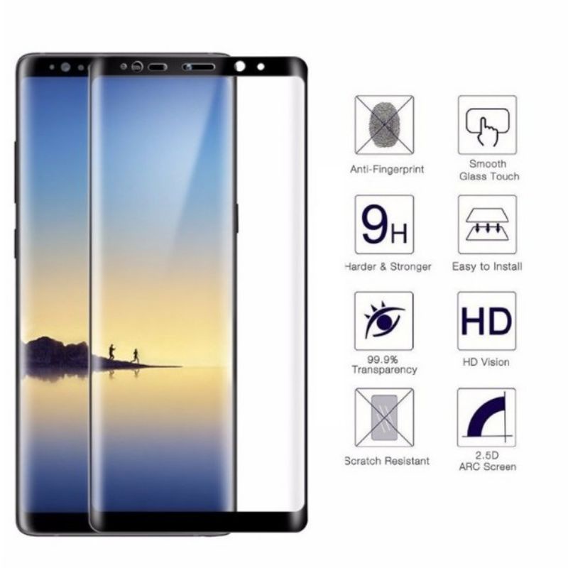 Kính cường lực 4D Samsung NOTE 8/NOTE 9 full màn siêu cứng