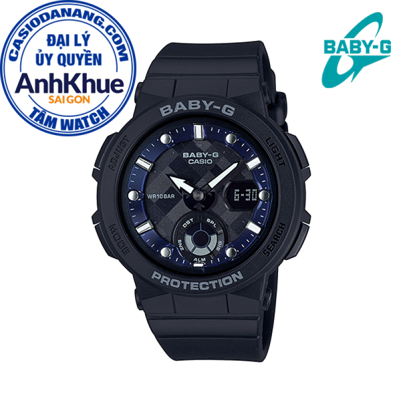 Đồng hồ nữ dây nhựa Casio Baby-G chính hãng Anh Khuê BGA-250-1ADR (41mm)