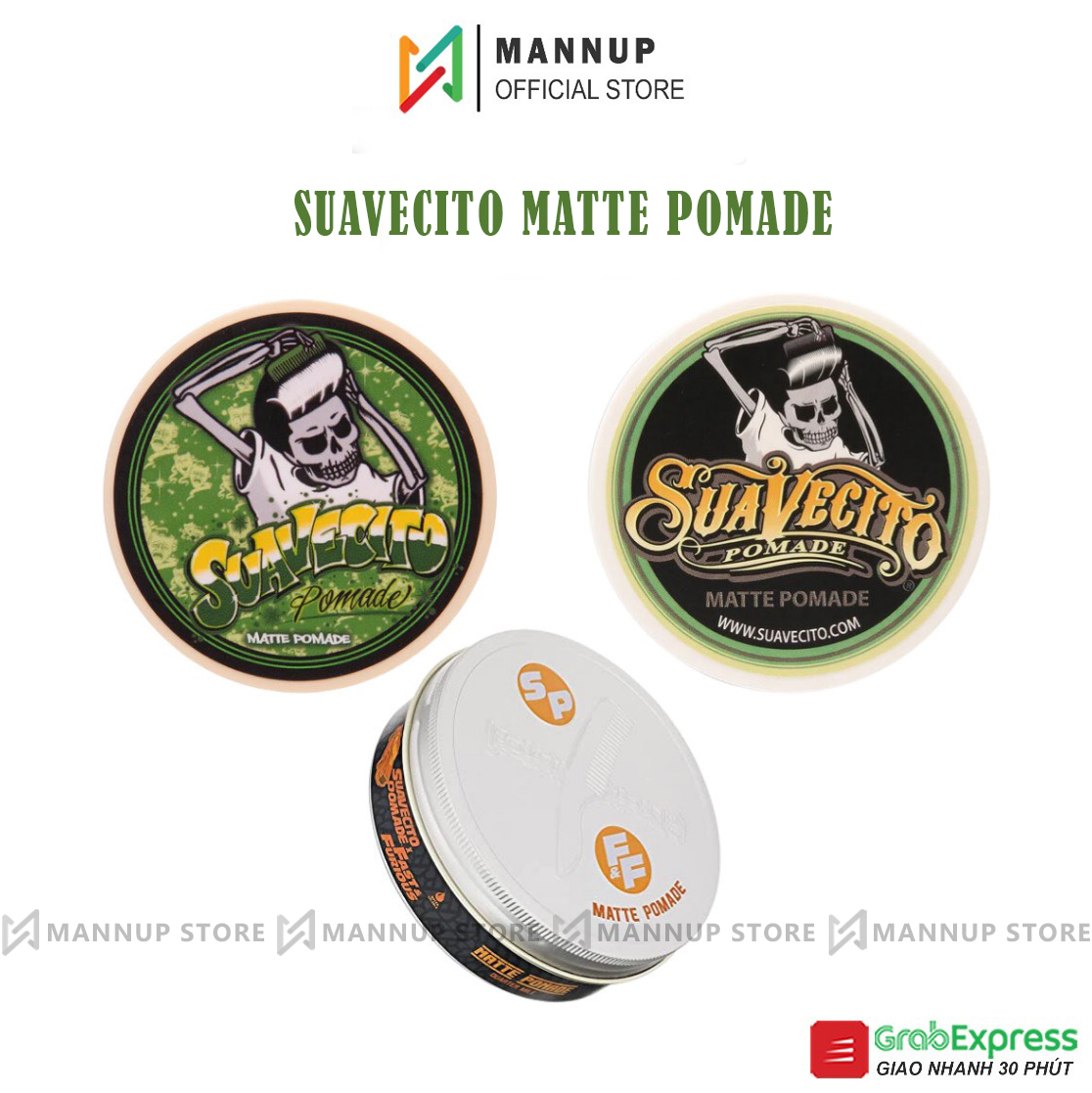 [HCM]Sáp Vuốt Tóc Suavecito Matte Pomade 113g - 3 Phiên Bản