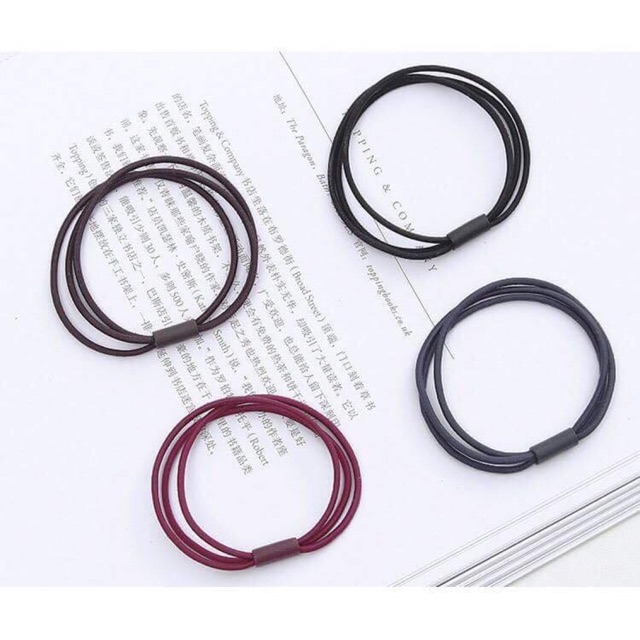 Combo 3Dây buộc tóc chập 3 chiếc chun siêu chắc.