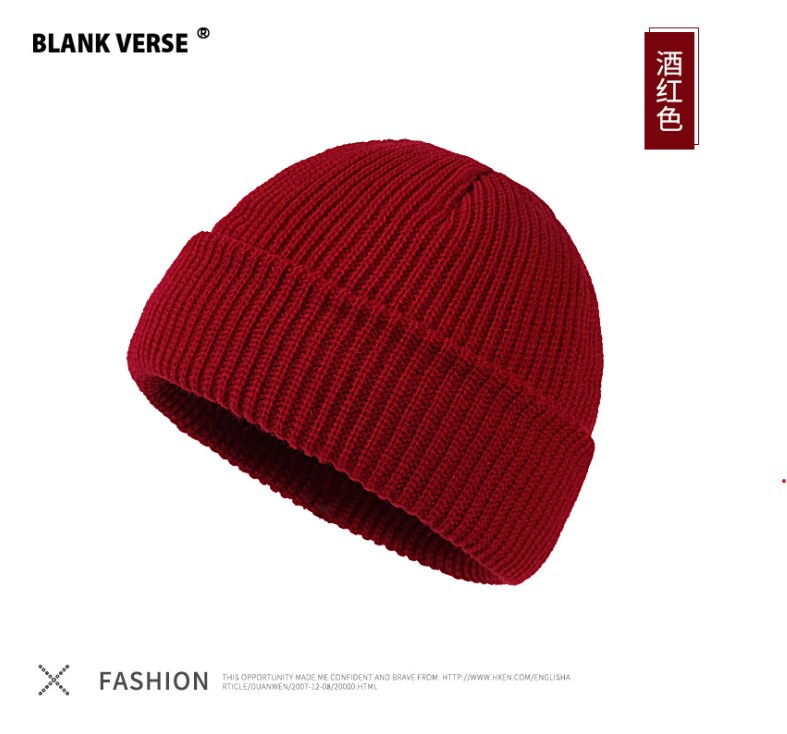 Nón Len Beanie Màu Trơn Unisex Hip Hop