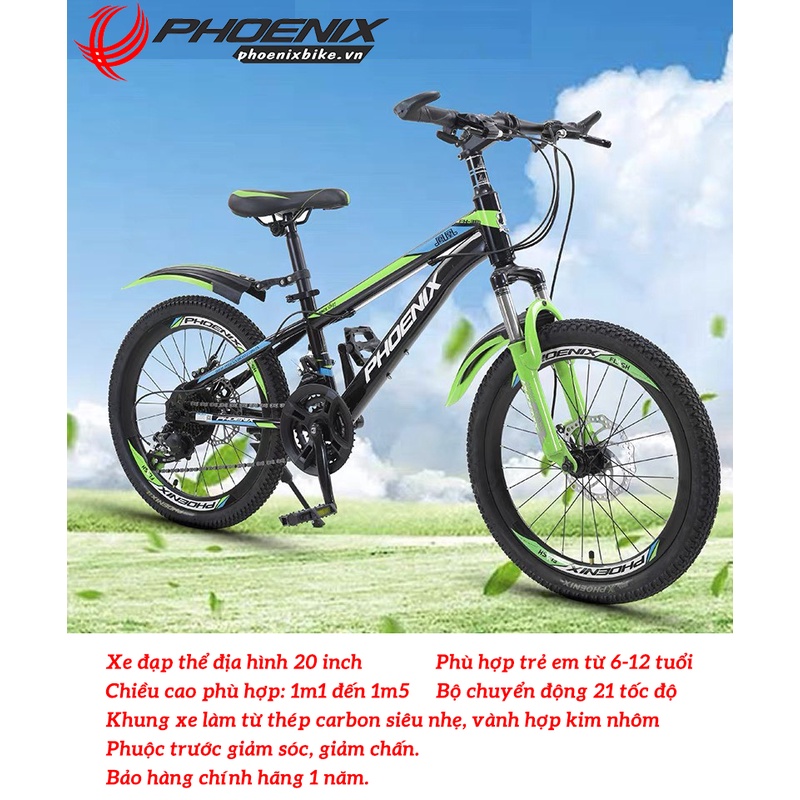XE ĐẠP PHOENIX 20 INCH CHO TRẺ EM PH-20 2024