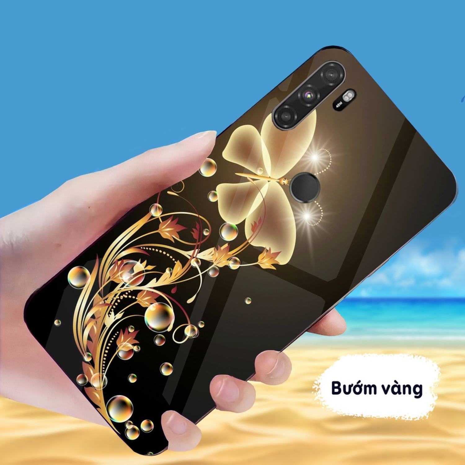 Ốp Lưng Vsmart Active 3 Mặt kính cường lực sáng bóng, cao cấp