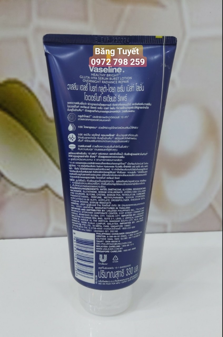 Sữa Dưỡng Thể Vaseline 10X Thái Lan
