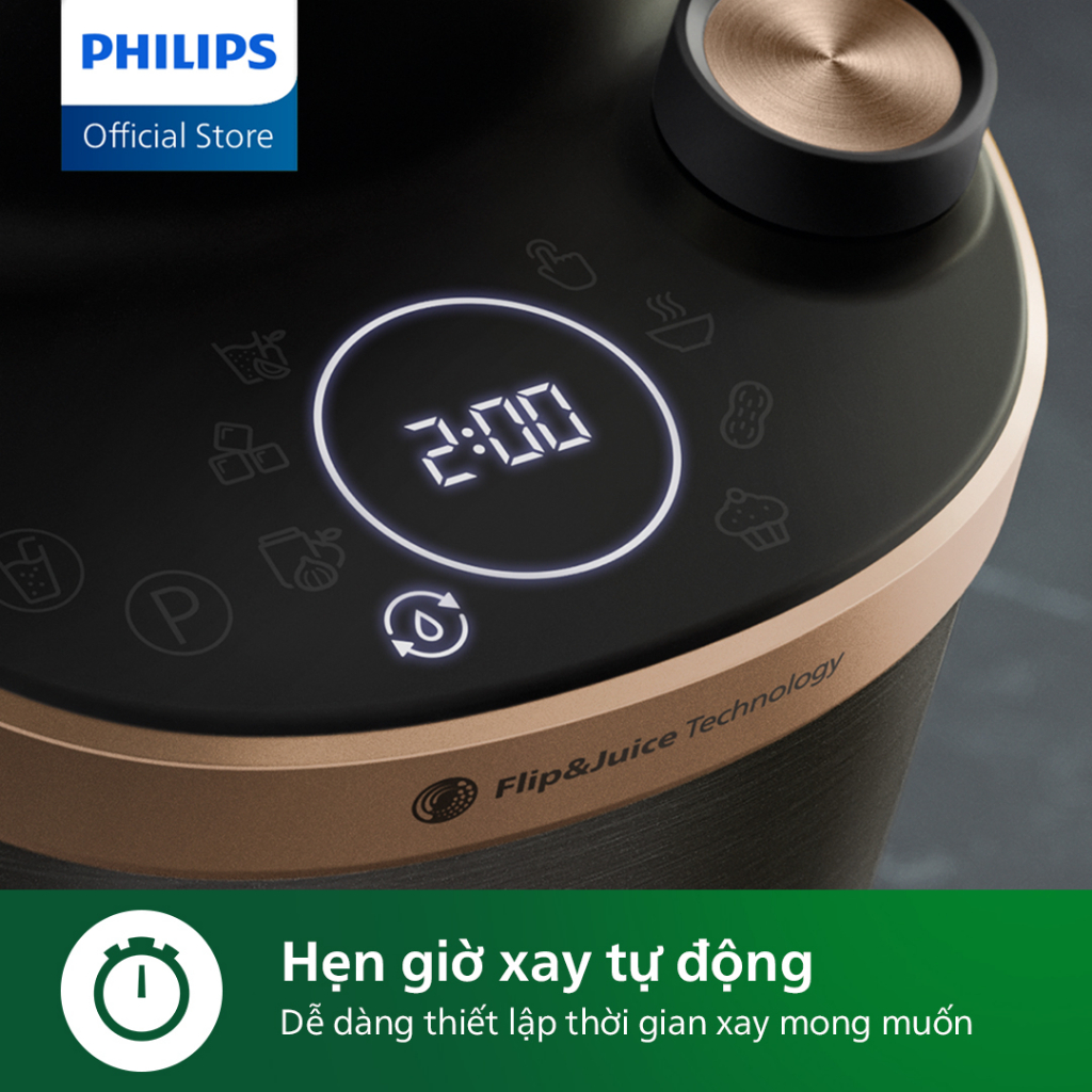 Máy Xay Ép Tốc Độ Cao Philips HR3770/00 - Hàng Phân Phối Chính Hãng