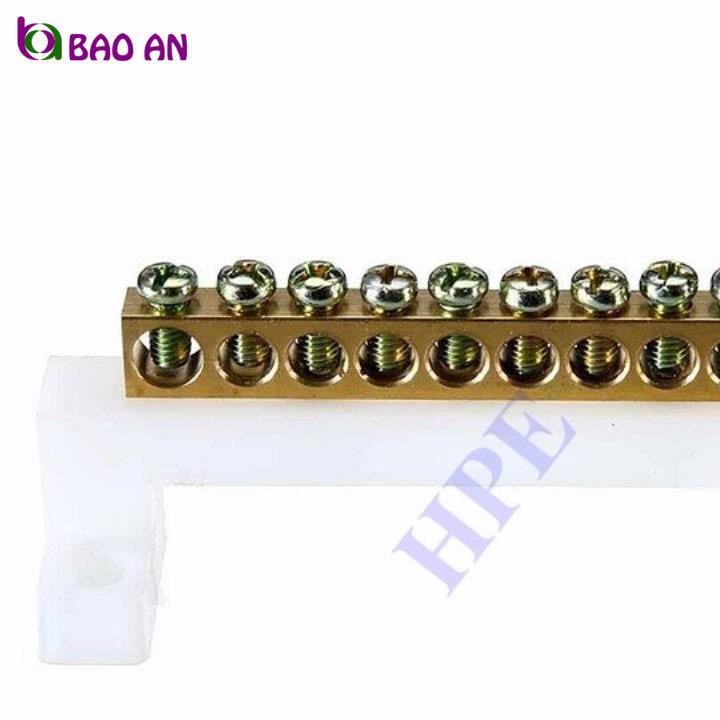 Cầu đấu trung tính 12 pha có đế nhựa