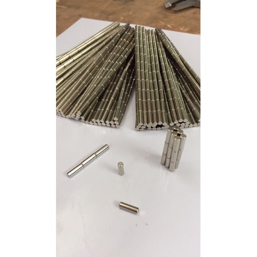 Set 50 viên nam châm dài D3x10mm