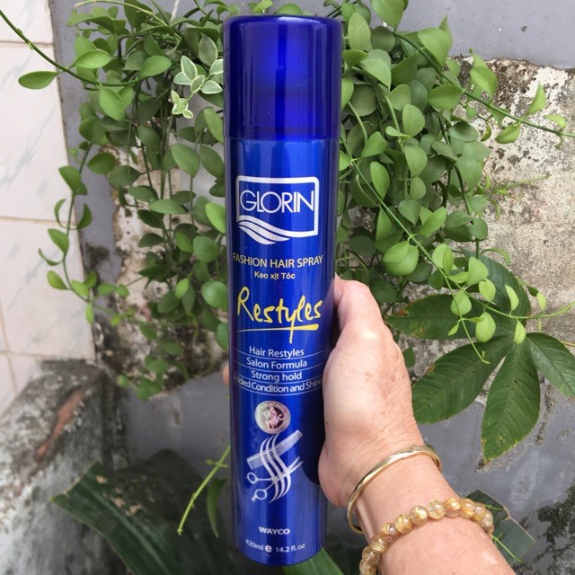 Keo xịt tóc Glorin Cứng 420ml