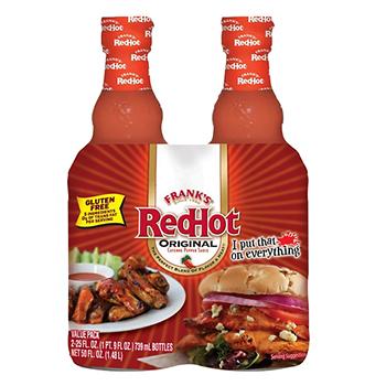 Combo 2 chai sốt ớt đỏ Frank's Red Hot Original (Cayenne Pepper Sauce) 354g