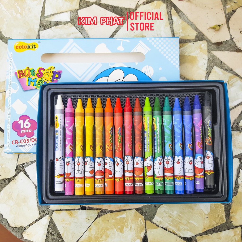 Bút sáp màu Colokit Doraemon 16/24 Màu