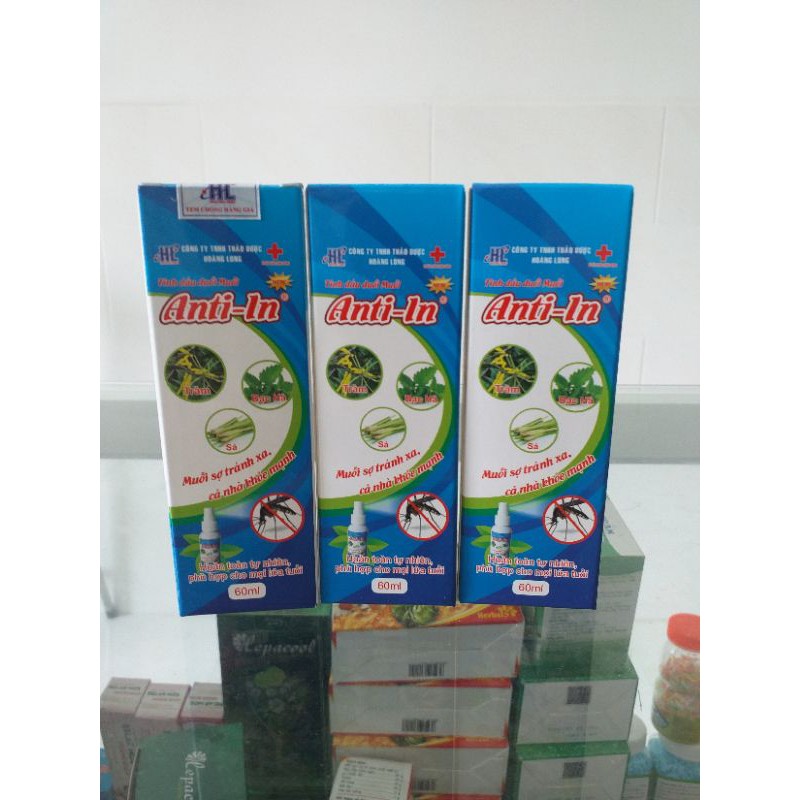 [HCM]Tinh dầu đuổi muỗi Anti-In dạng xịt 60ml