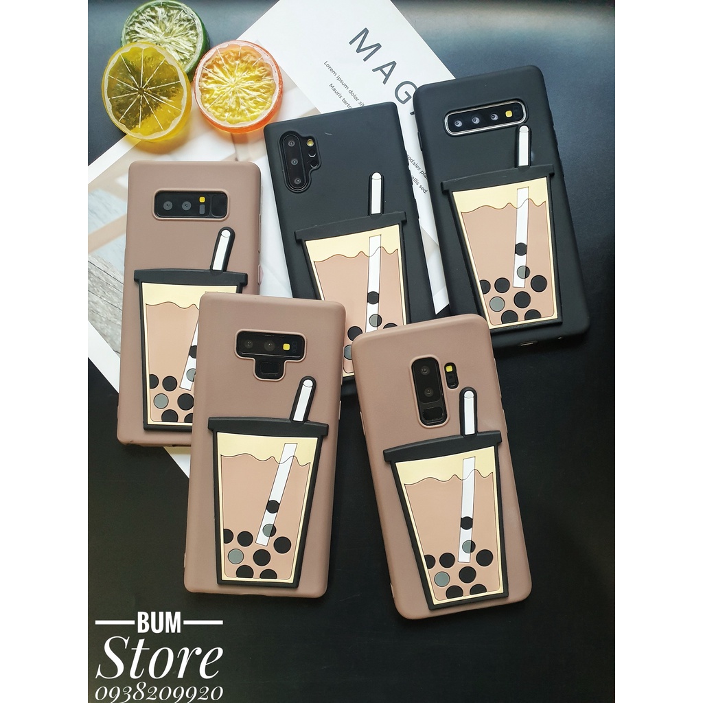 Ốp Lưng Hình Nổi Trà Sữa Dễ Thương Samsung Note 10+ / Note 10 / Note 8 / S10+ / S10 / S8+