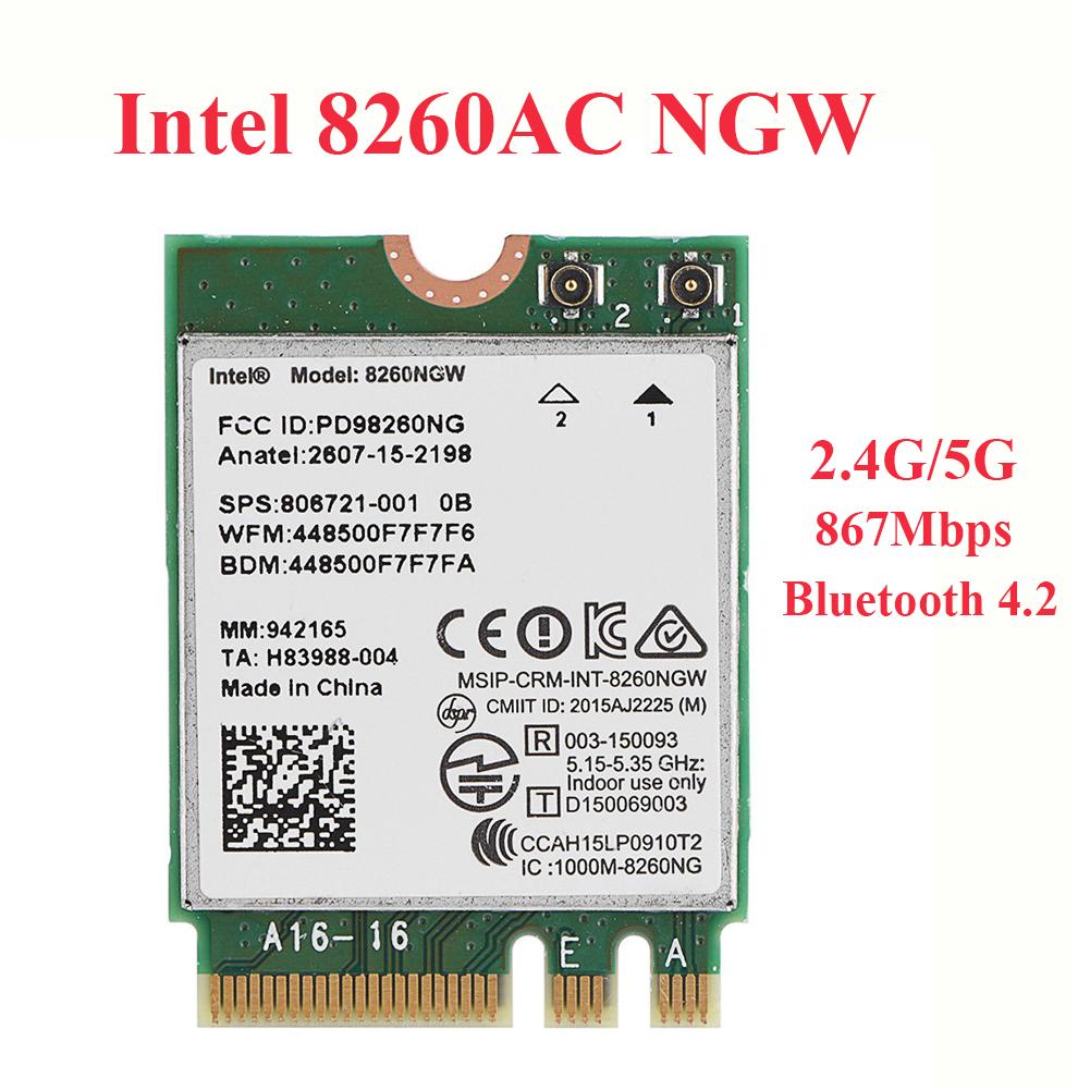 Card WiFi Laptop Intel 8260 NGW chuẩn AC có Blueooth (intel 8260ac)