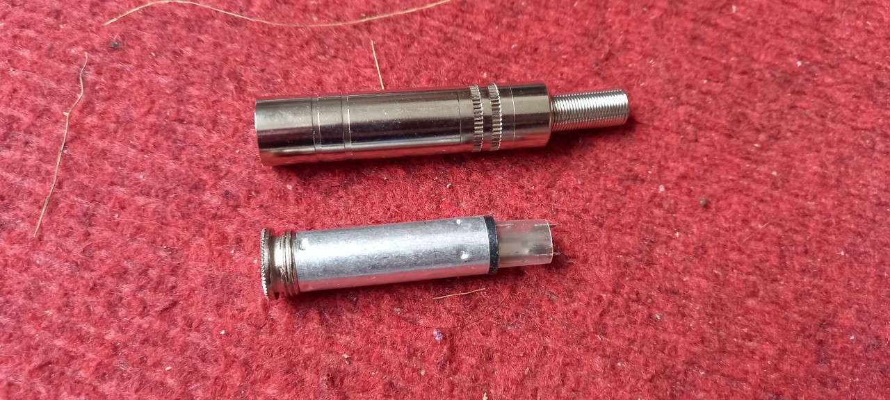Jack 6 ly 6.5mm cái tự hàn  Stereo/mono