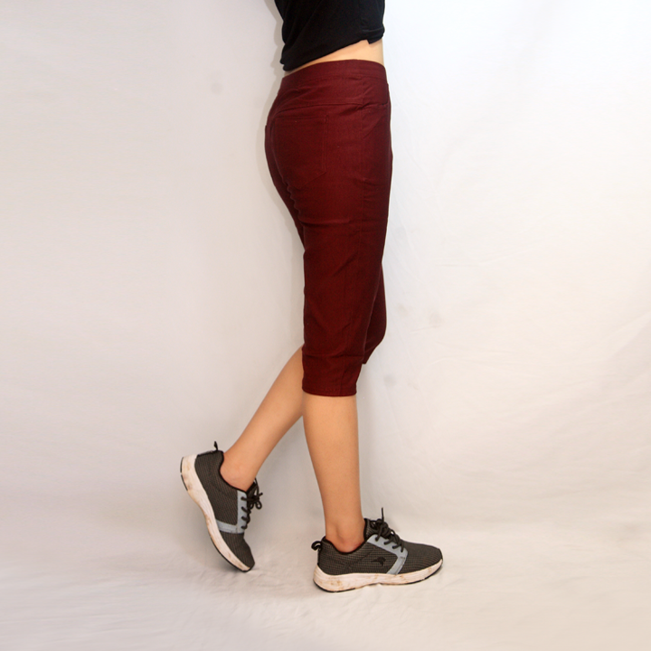 quần short lửng kaki co giãn nữ