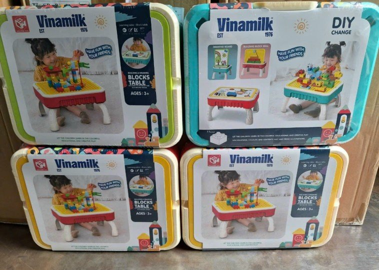 Bộ Bàn Học Lắp Ráp Lego HKM Vinamilk