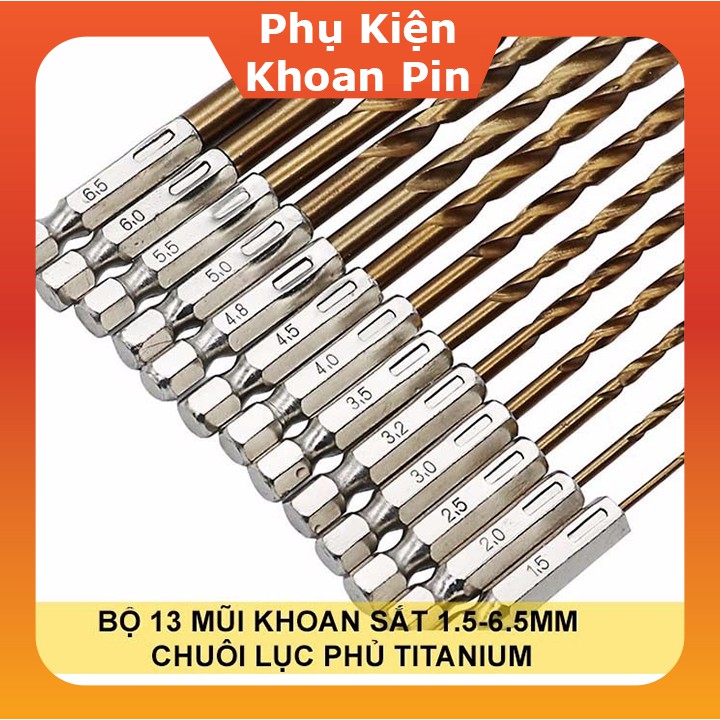 Bộ Mũi Khoan Sắt Gỗ Chuôi Lục Giác (P091)