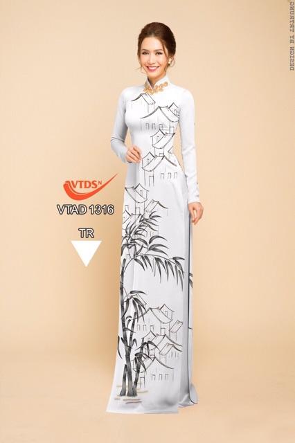 [HCM]Vải áo dài phong cảnh