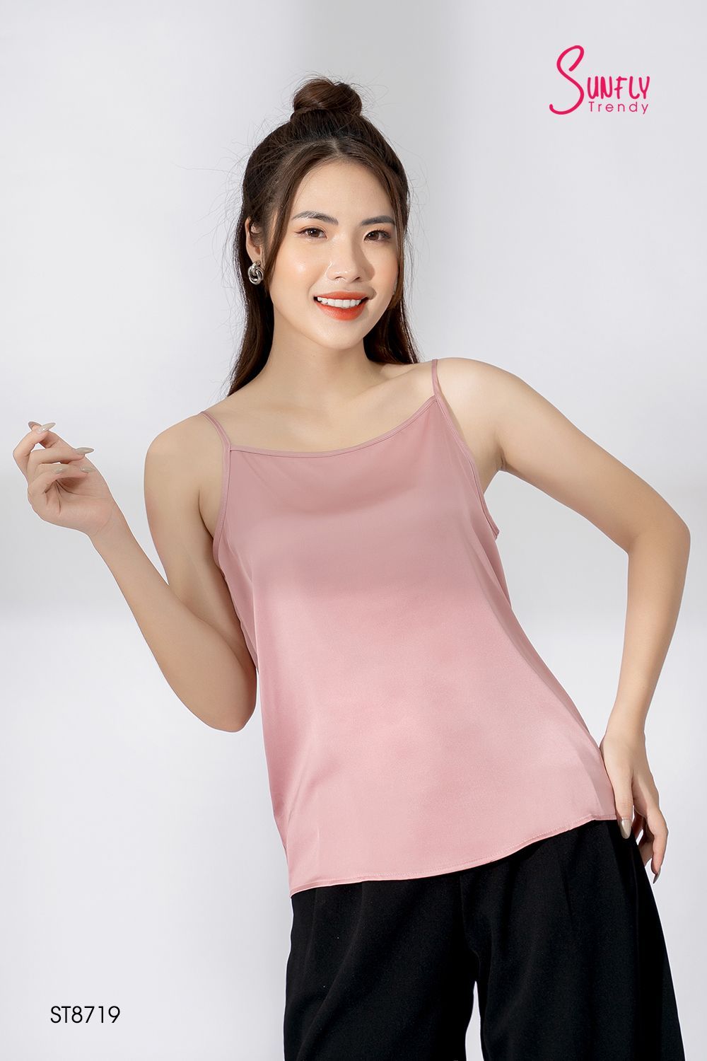 ST8719 ÁO HAI DÂY LỤA