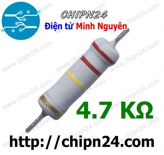 [5 con] (F147) Điện Trở 4K7 2W