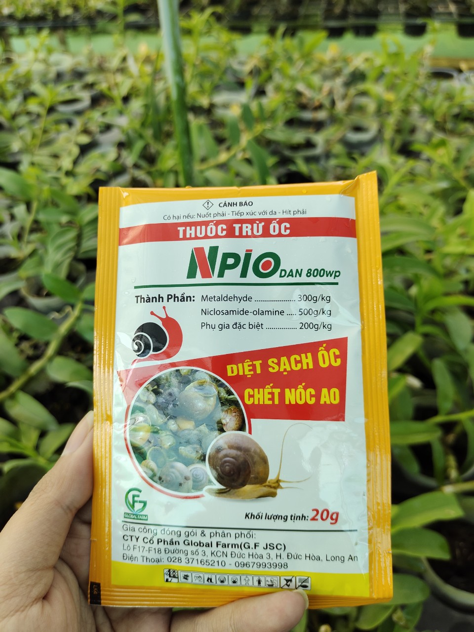 Thuốc Diệt Ốc - Thuốc Trừ Ốc NPIO DAN 800WP