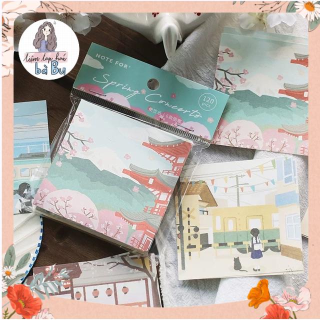Mix 108 Tờ Giấy Nền Note For Collection dễ thương dùng để trang trí
