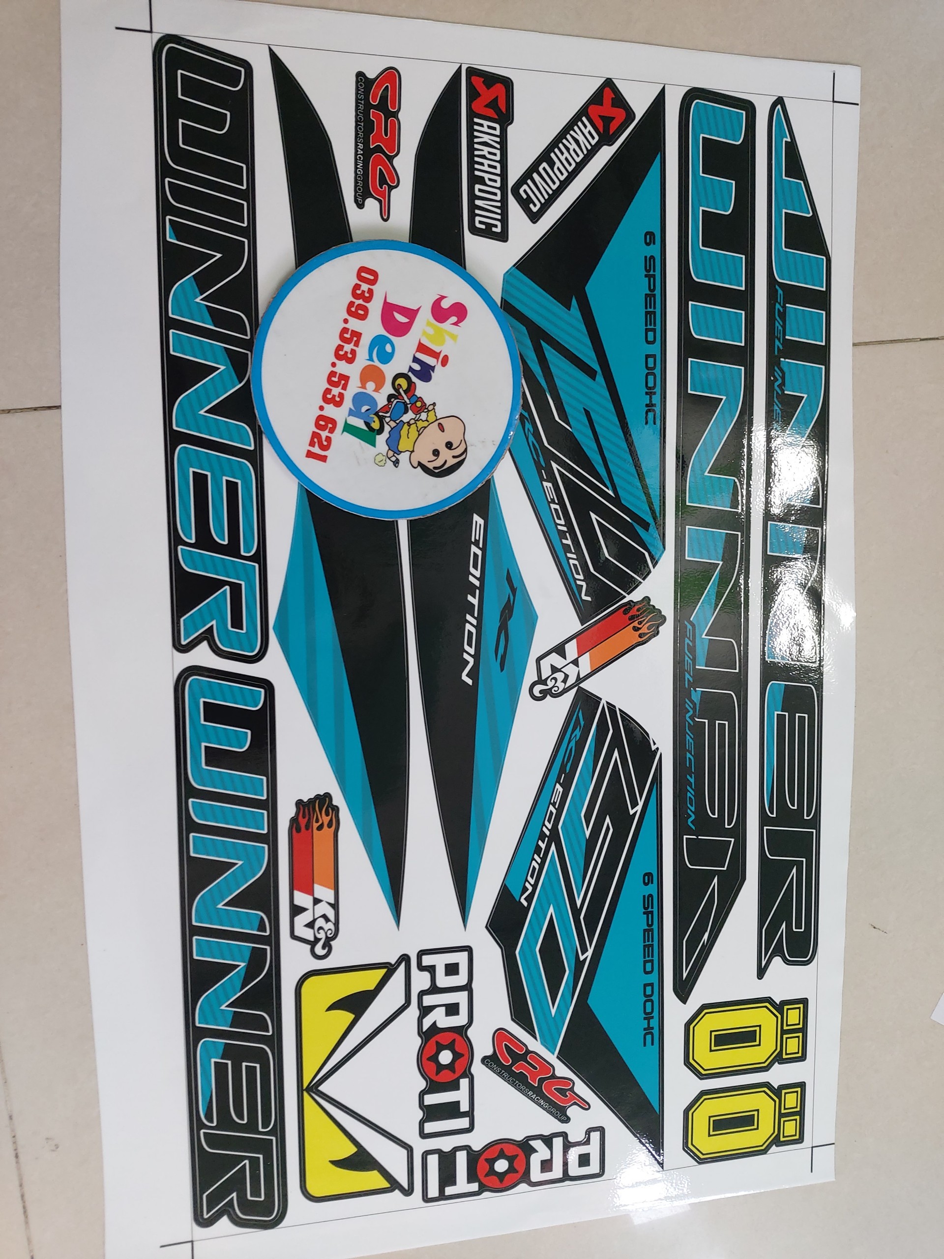 Tem xe winner mẫu mới 2020