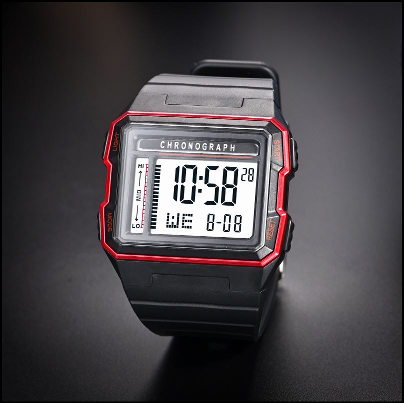Đồng hồ Nam DIRAY CHRONOGRAPH Đồng Hồ Thể Thao,Chống Thấm NướcBấm Giờ Đèn Nền LED Báo Động Chrono Kỹ Thuật Số Đồng Hồ Đeo Tay