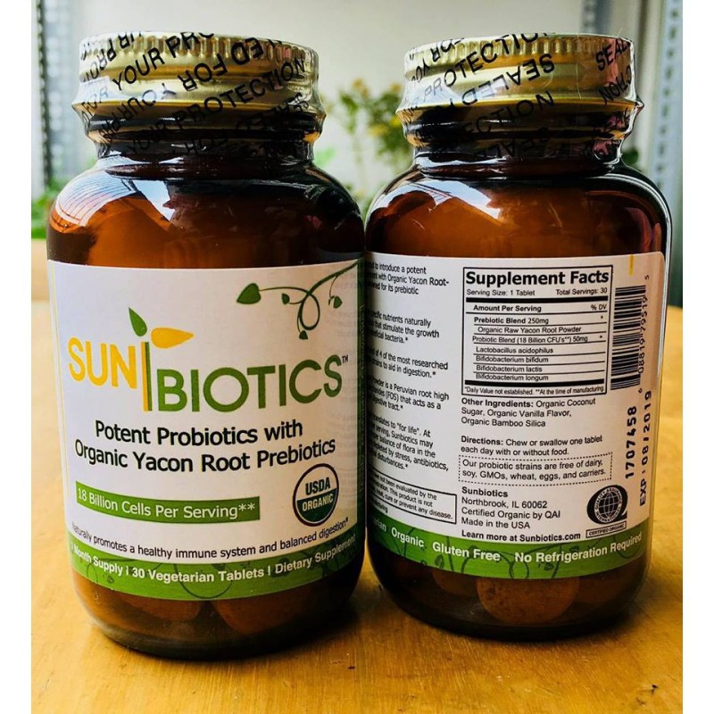 VIÊN LỢI KHUẨN HỮU CƠ CHO NGƯỜI LỚN SUNBIOTICS 30 viên cao cấp