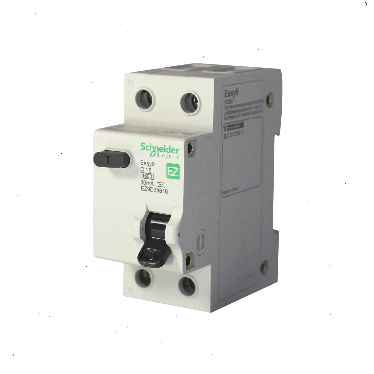 APTOMAT CHỐNG GIẬT RÒ RCBO SCHNEIDER EZ9D34616