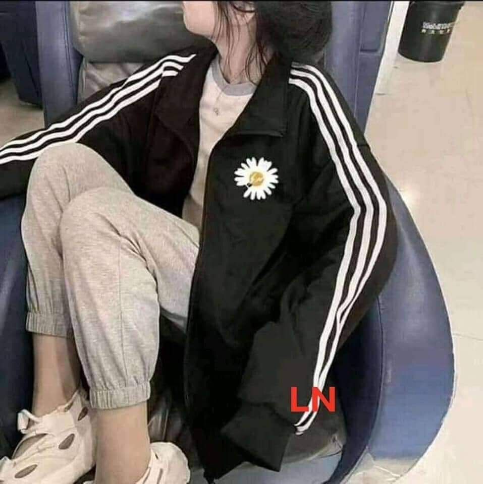 Áo khoác 3 rót hoa cúc Chất nỉ cotton,ln