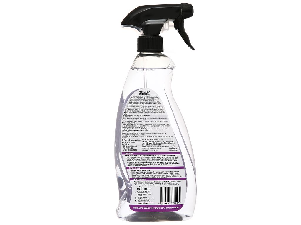 Nước lau bếp Earth Choice 600ml
