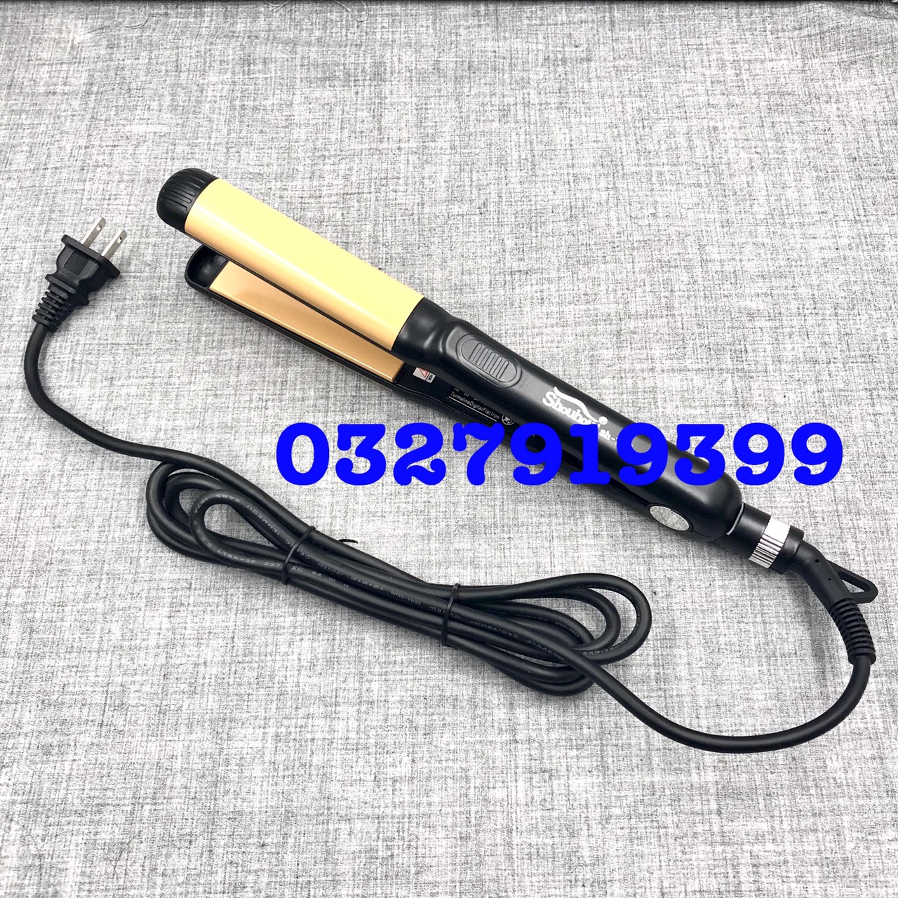 Professional 2in1 119 High-End Hair Straightener with 5 Temperature Levels 140-220 ° C, Non-Stick Ceramic Surface, Compact Design, Saves Time and Electricity, Protects Hair When Overloaded.