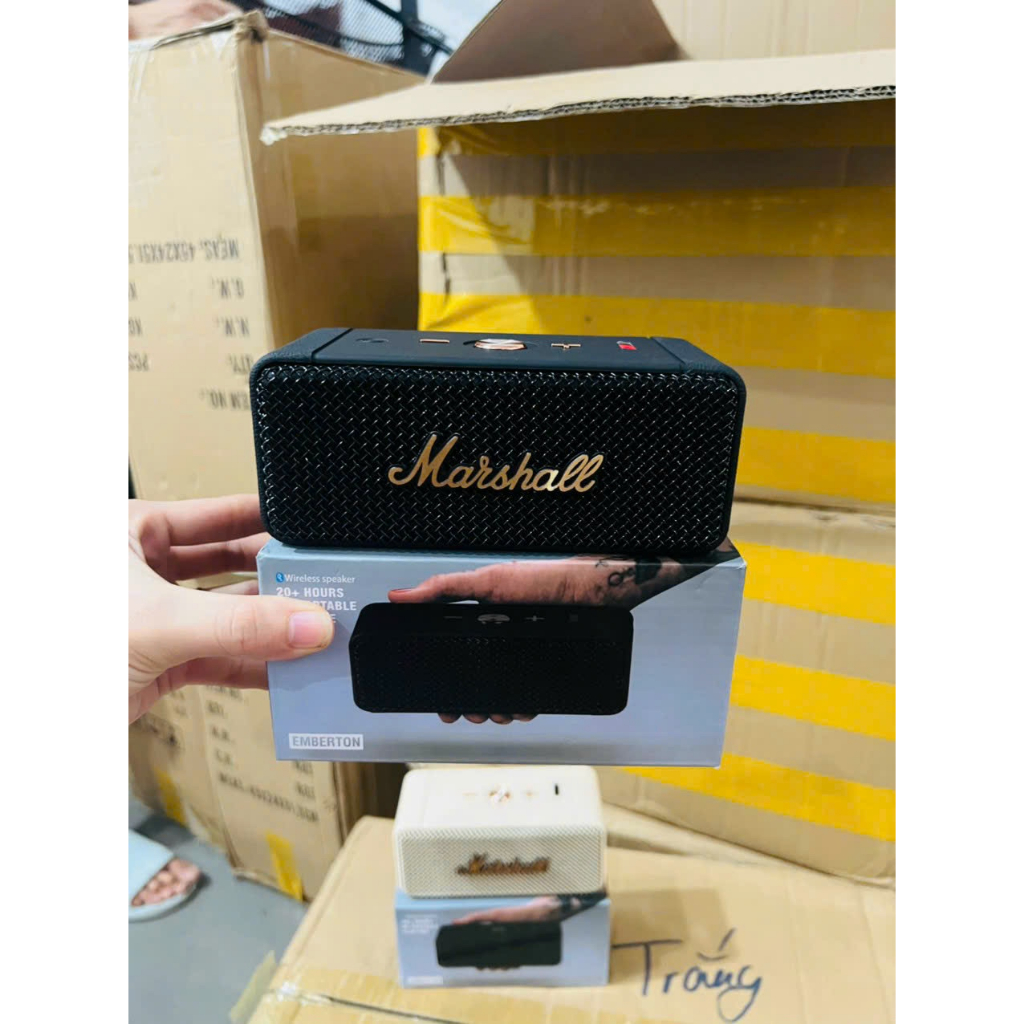 Loa Bluetooth Không Dây Marshall Emberton M8 phiên bản Mới 2023 , Thiết Kế Sang Trọng , Âm Thanh Bass Căng , Pin trâu âm thanh chất lượng chống nước IPX7. BẢO HÀNH 3 THÁNG