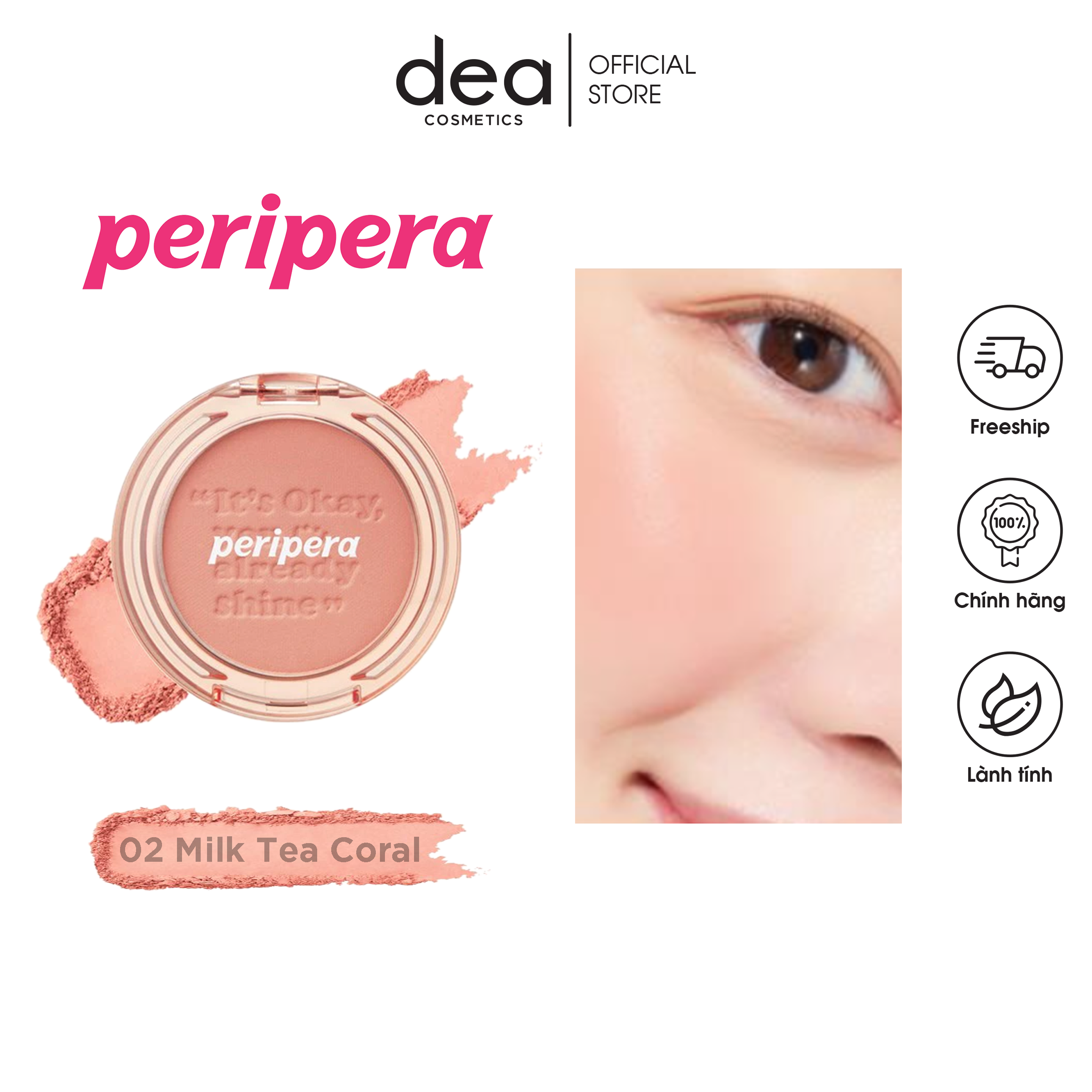 PHẤN MÁ HỒNG PURE BLUSHED CHEEK- có sẵn