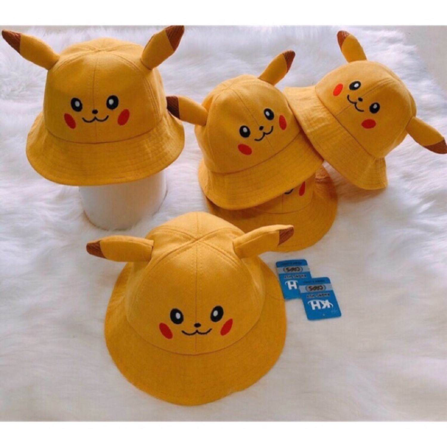 Mũ nón pikachu vành tròn siêu dễ thương cho bé