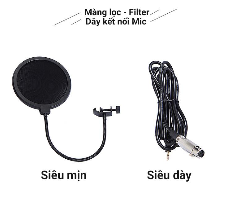 Combo Mic Thu Âm hát online BM800
