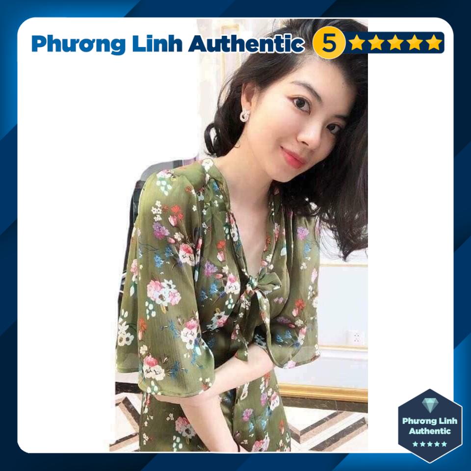 Váy lụa hoa Mango Auth new tag có sẵn 11045027