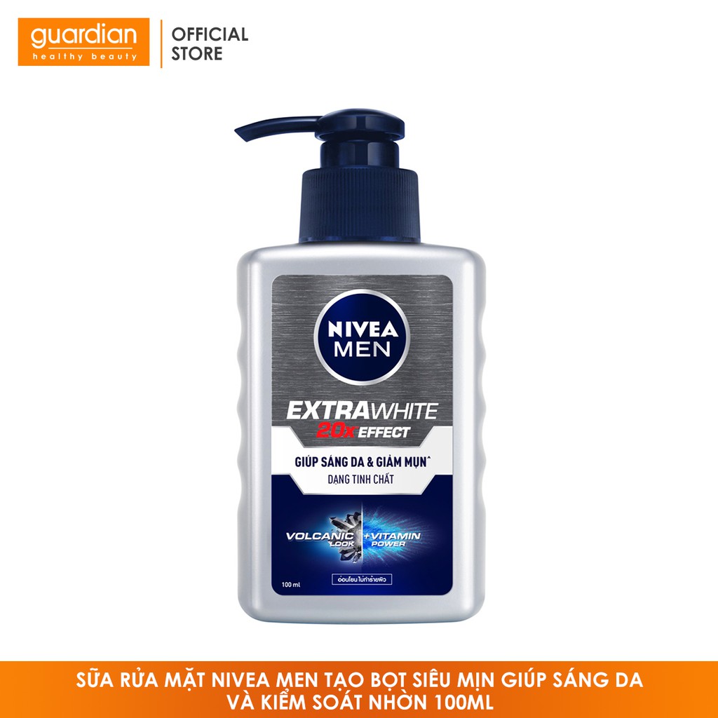 Sữa Rửa Mặt Serum Sáng Da NIVEA MEN 100Ml