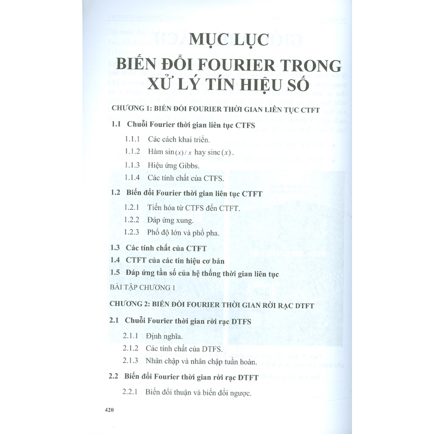 Sách Biến Đổi Fourier Trong Xử Lý Tín Hiệu Số
