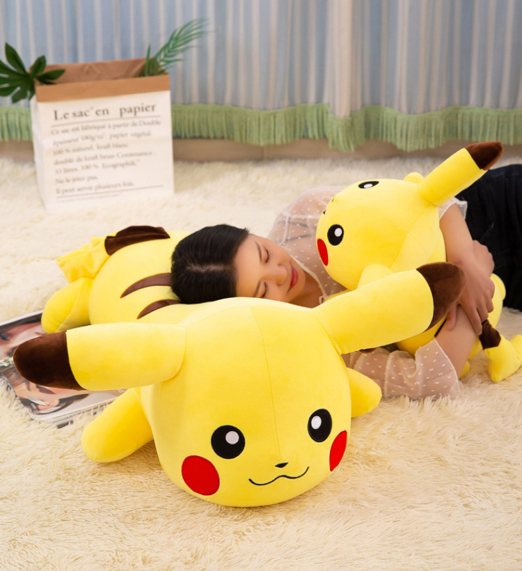Gấu bông pokemon pikachu nằm dễ thương