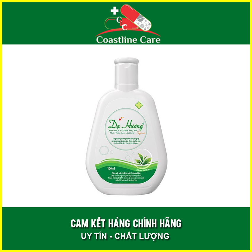 [HCM]Dung dịch vệ sinh phụ nữ Dạ Hương Xanh Lá (Trà Xanh) 100ml  - Coastlinecare Pharmacy
