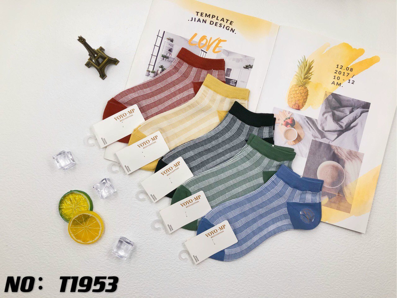 (set 05 đôi) Tất/ Vớ Cổ Ngắn Dành Cho Nữ