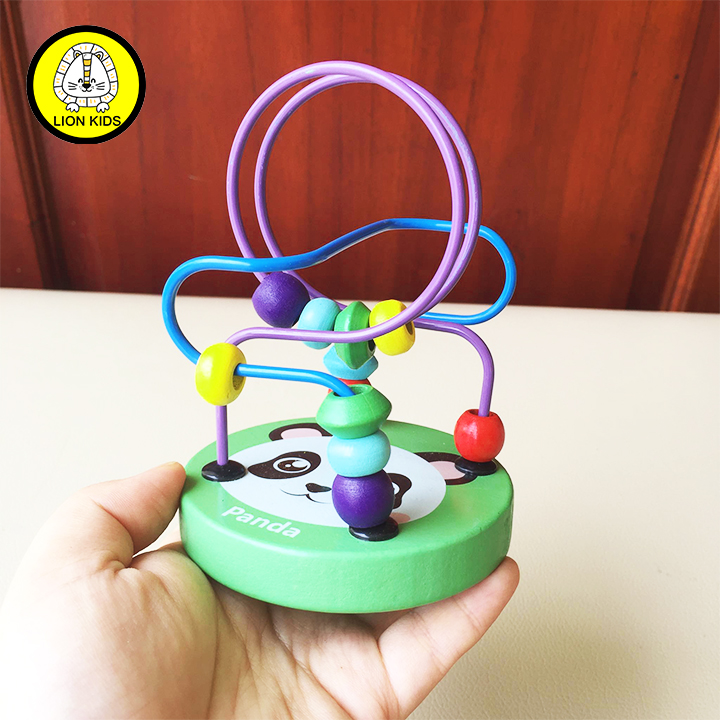 Đồ Chơi Gỗ Luồn Hạt Mê Cung An Toàn Cho Bé