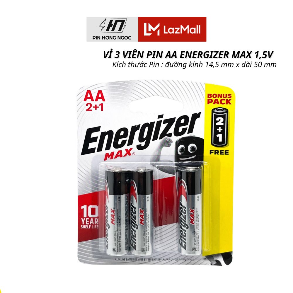 Pin AA , AAA Energizer MAX 1,5V - Hàng Chính Hãng