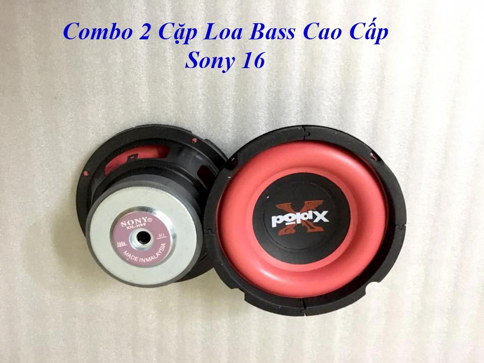 Combo 2 Cặp Loa Bass Rời Cao Cấp SONY 16 (4 Loa)