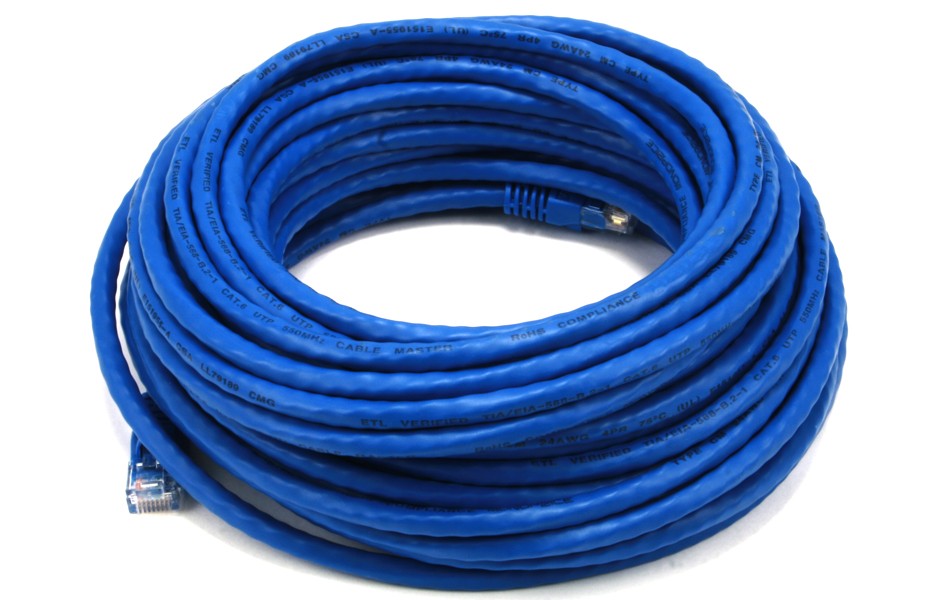 Cáp mạng (Lan) 25 mét đúc sẵn 2 đầu (xanh) Cat5E.