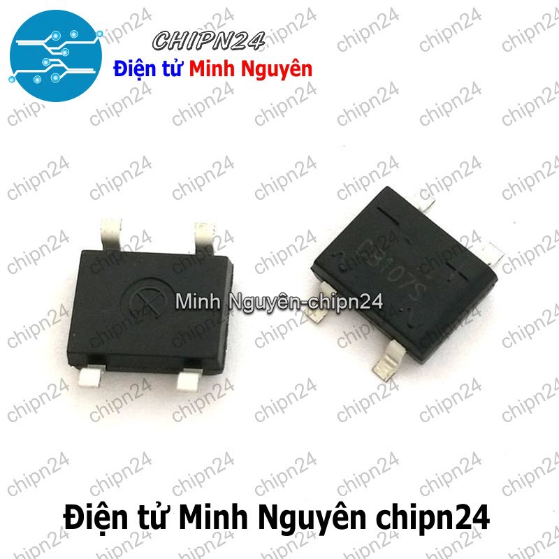 [5 con] (K458) Cầu Diode Dán DB107S 1A 1000V SMD (1A dán) - HH000223