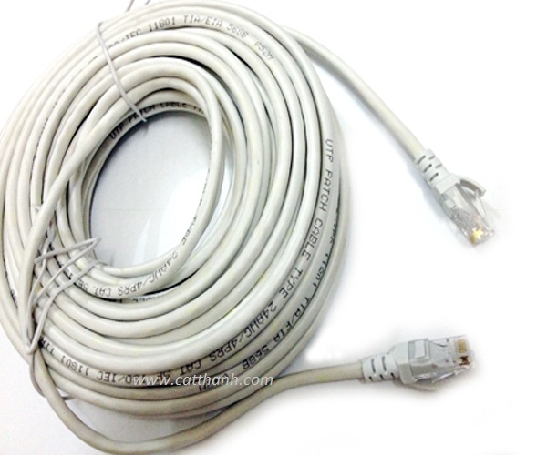 Dây mạng cat5e bấm sẵn 2 đầu 10m 15m 20m 25m 30m 35m 40m 45m 50m - dây cáp mạng lan